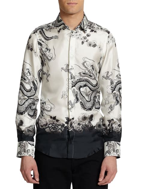 dolce gabbana silk shirt|Dolce & Gabbana t shirts men's.